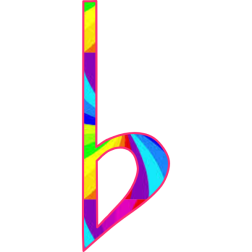 Accidental flat rainbow color