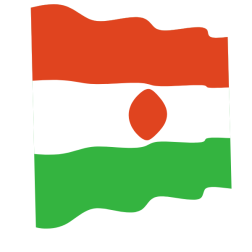 Niger waving flag symbol