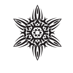 Decal tribal style design element