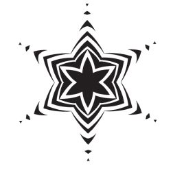 Tribal star decal