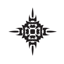 Tribal design tattoo decal