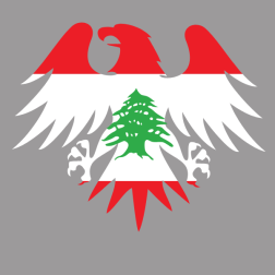 Lebanon flag heraldic eagle