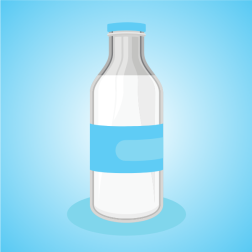 Milk bottle clip art
