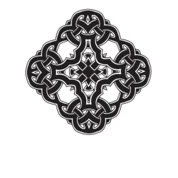 Celtic knot decorative design element
