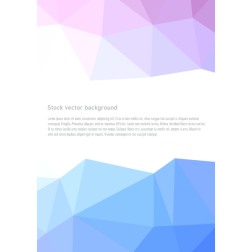 Low poly pattern with text
