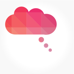 Cloud low poly pattern
