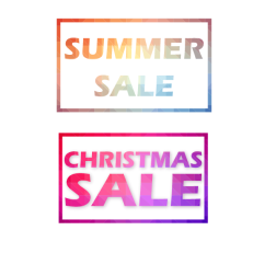 Christmas sale labels