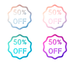 Label 50 percent