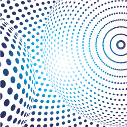 Blue dotted pattern vector background