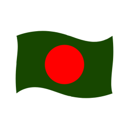 Bangladesh Flag ZigZag