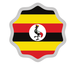 Uganda flag sticker
