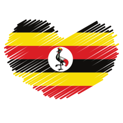 Uganda flag patriotic symbol