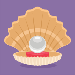 Pearl in the shell