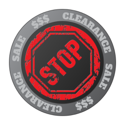 Clerance sale sticker decal