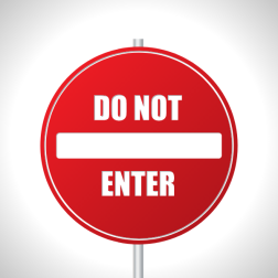 Do not enter road sign clip art