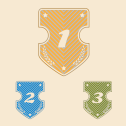 Award stickers and decals