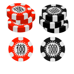 Gambling casino chips clip art
