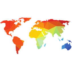 World map silhouette