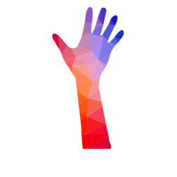 Hand fingers silhouette