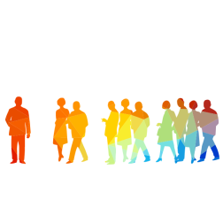 Group of people silhouette