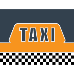 Taxi sign vector background