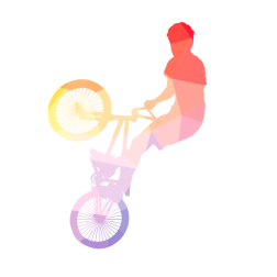BMX bicycle silhouette