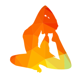 Yoga pose exercise silhouette