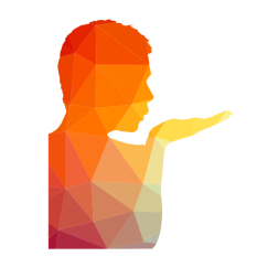Blowing a kiss silhouette