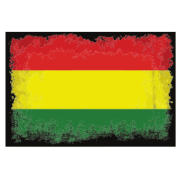 Flag of Bolivia grunge effect
