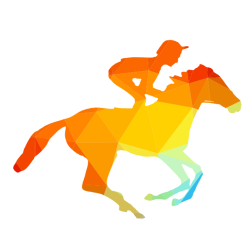 Jockey riding a horse