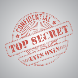 Top secret confidential decal
