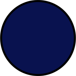 Navy blue circle