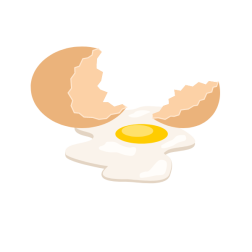 Cracked egg