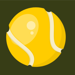 Yellow tennis ball