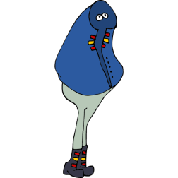 Shy character