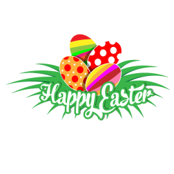 Happy Easter vector design clip art