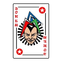 Joker playing card