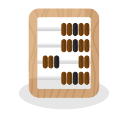 Wooden abacus clip art