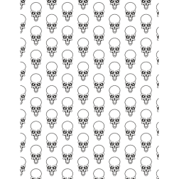 Seamless pattern skulls theme
