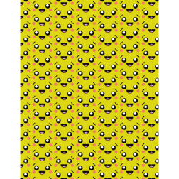 Yellow background pattern smiles