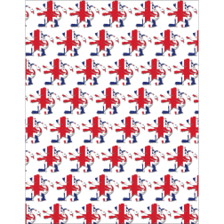 British lion seamless pattern background