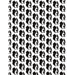 Dog head seamless pattern