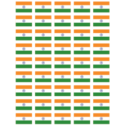 Indian flags seamless pattern