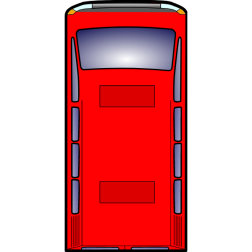 van red top-view