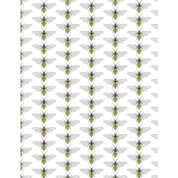 Wasp insects seamless pattern