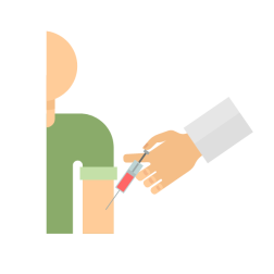 Doctor vaccination jab