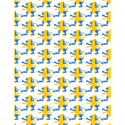 Swedish symbol seamless pattern