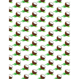Coconut theme seamless pattern