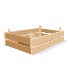 Wooden box 3d