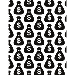 Money bag dollar sign pattern